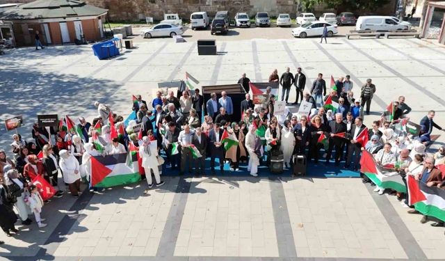 Sinop’ta kadınlar Gazze için el ele