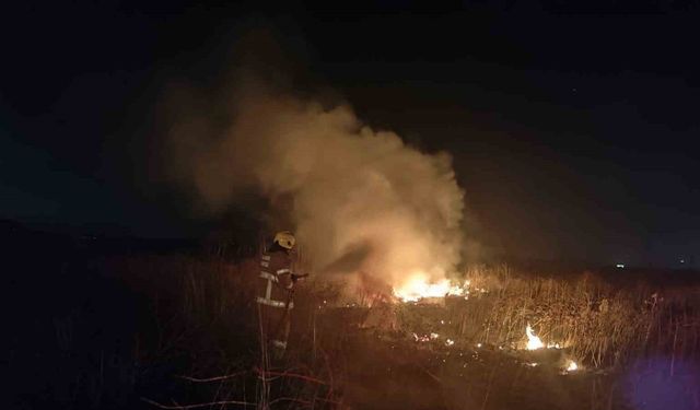 Susurluk’ta arazi yangınına hızlı müdahale