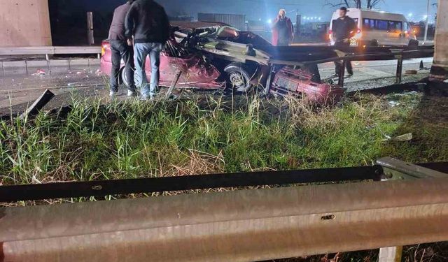 Tekirdağ’da korkunç kazada iki genç hayatını kaybetti