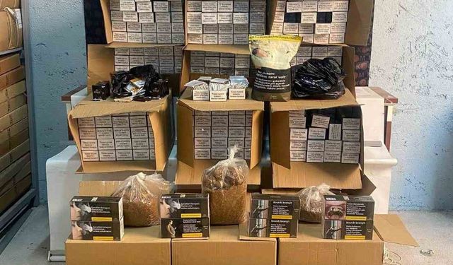 Tokat’ta kaçak tütün operasyonu: 180 bin adet makaron ele geçirildi