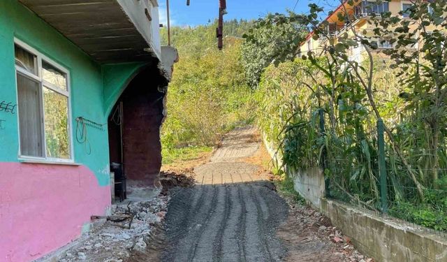 Trabzon’da engelli şahsın yol çilesine Büyükşehirden çözüm