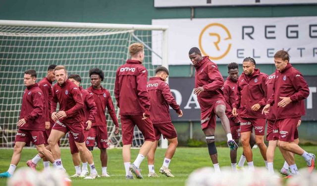 Trabzonspor Çaykur Rizespor maçı hazırlıklarını sürdürdü