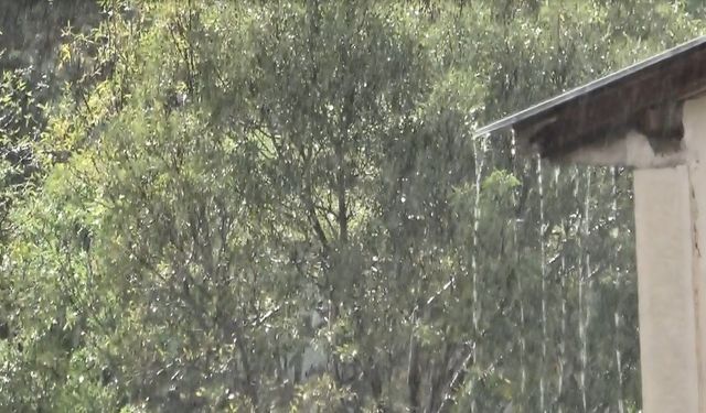 Tunceli’de sağanak yağış etkili oldu