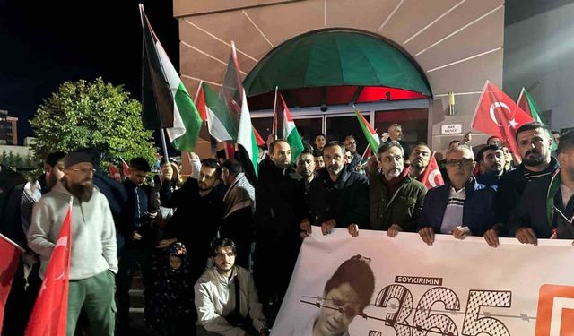 Uşak’ta Sumud Filosu ve Gazze’ye destek yürüyüşü