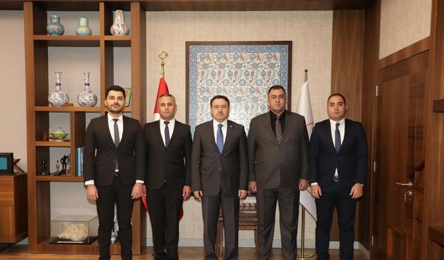 Vali Musa Işın, Asayiş Şube Müdürlüğü ekibini kabul etti
