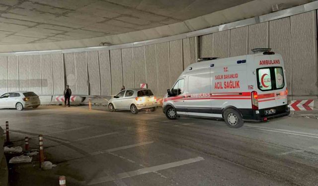 Yeşilkent alt geçidinde yine kaza: 1 yaralı