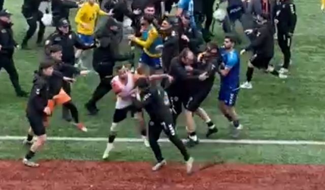 Karadenizlilerin maç kavgası 24 kırmızı kartla bitti