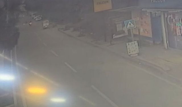 Adana'da motosikletlin hayatını kaybettiği kazanın görüntüleri ortaya çıktı