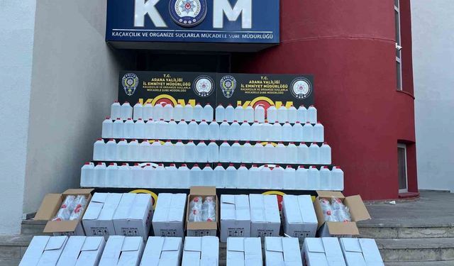 Adana'da yılbaşı öncesi sahte içki operasyonu: 2 ton kaçak etil alkol ele geçirildi