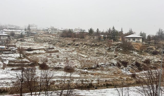 Adana'nın yüksek kesimlerine kar yağdı