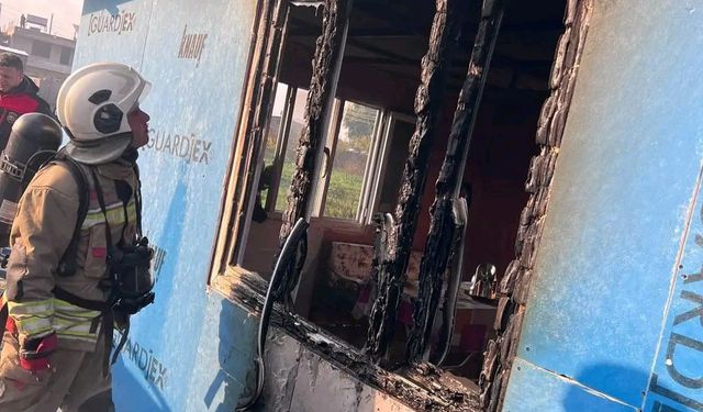 Antakya'da müstakil ev yandı