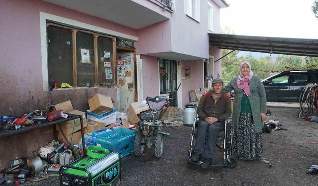 Çatıdan düşüp yüzde 94 engelli kaldı sıfırdan öğrendiği ikinci meslekle hayata tutundu