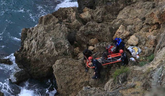 Falezlerde balık keyfi hastanede son buldu