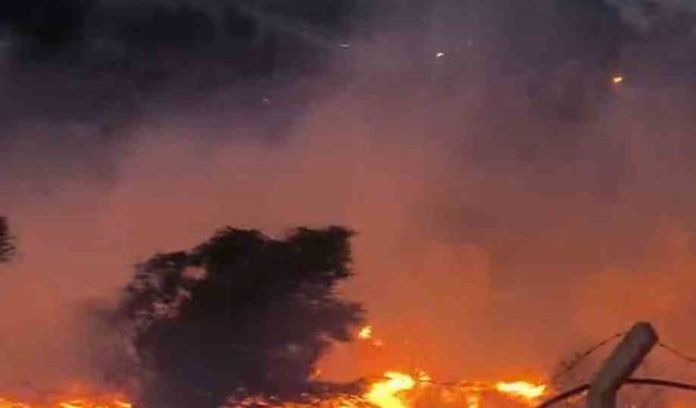 Hatay'da otluk alanda çıkan yangın kısa sürede söndürüldü