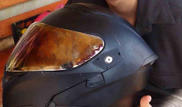 Kaskla yaşama tutunan motosikletli genç: 'Polisler doğru söylüyormuş'