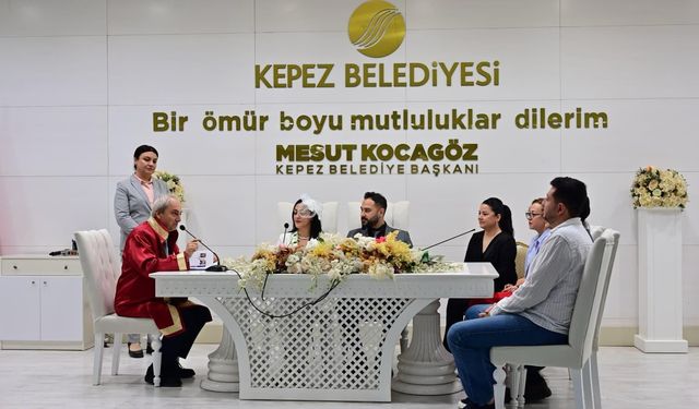 Kepez'de yılın son özel gününde nikah yoğunluğu