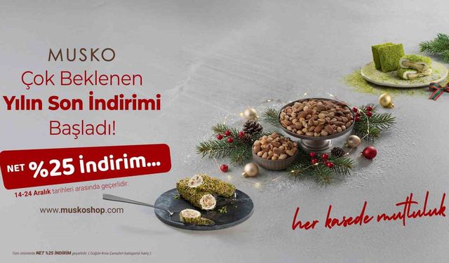 Kuruyemişte yeni yıl indirimleri