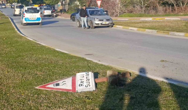 Manavga'ta otomobiller çarpıştı: 1 yaralı