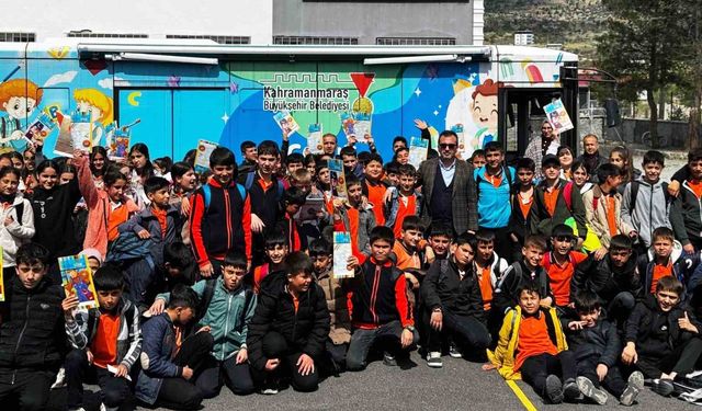 Kahramanmaraş'ta mobil kütüphane kırsal bölgelerde