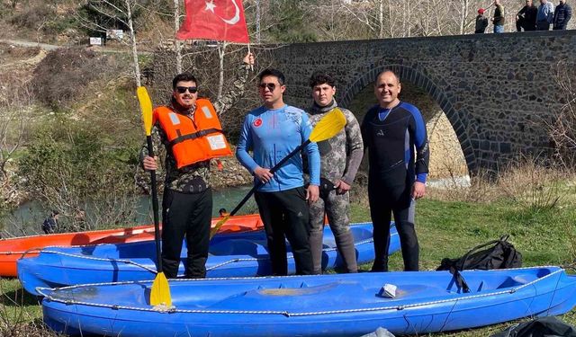 Osmaniye'de yağış sonrası Sabun Çayı'nda rafting heyecanı