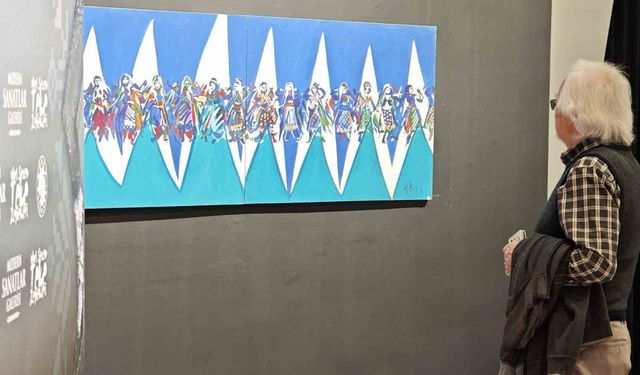 Teke Zeybekleri Resim Sergisi Kepez'de sanatseverlerle buluştu