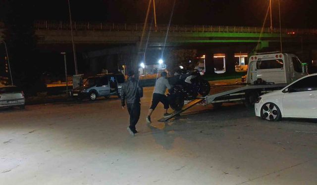 Antalya'da plakasız ve abartı egzozlu motosiklete 62 bin TL ceza kesildi