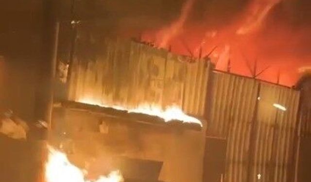 Kahramanmaraş'ta depo yangını