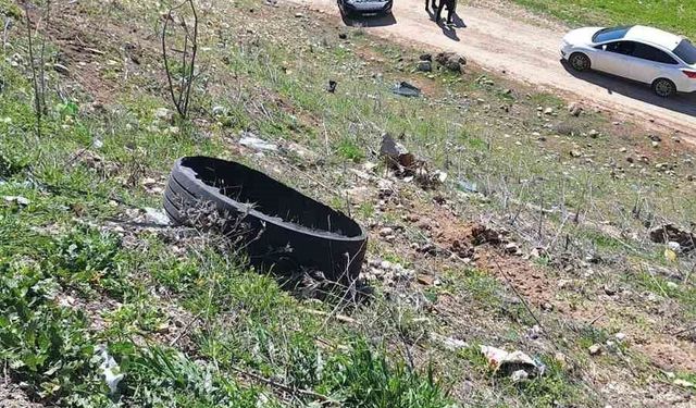 Otomobil uçuruma yuvarlandı, sürücüyü itfaiye kurtardı