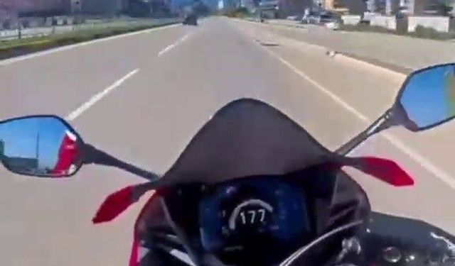 Paylaşım uğruna akan trafikte 177 kilometre hız yapan sürücüye 55 bin TL ceza