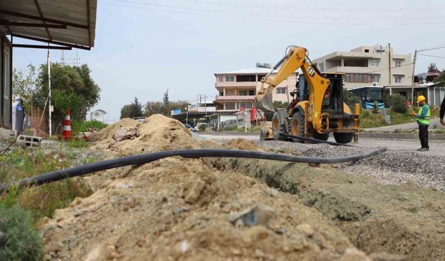 Samandağ'da içme suyu şebeke projesinin yüzde 88'i tamamlandı