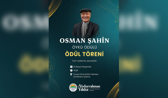 Toroslar'da Osman Şahin Öykü Ödülü Heyecanı