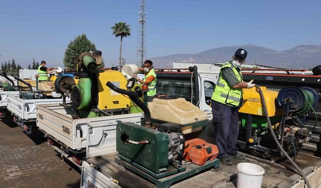 Hatay'da 15 İlçede Eş Zamanlı İlaçlama Seferberliği