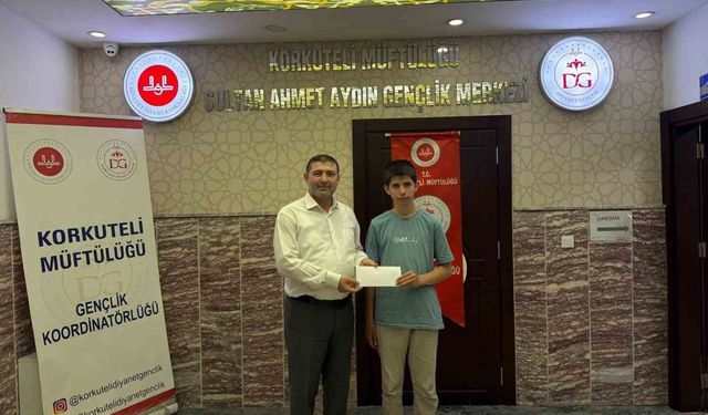 Umre ödüllü Gençlik Bilgi Yarışması'nın il birincisi Korkuteli'den