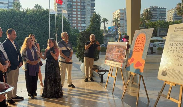 'Antik İzlerin Grafik Dili' sergisi Mersin Marina'da kapılarını açtı