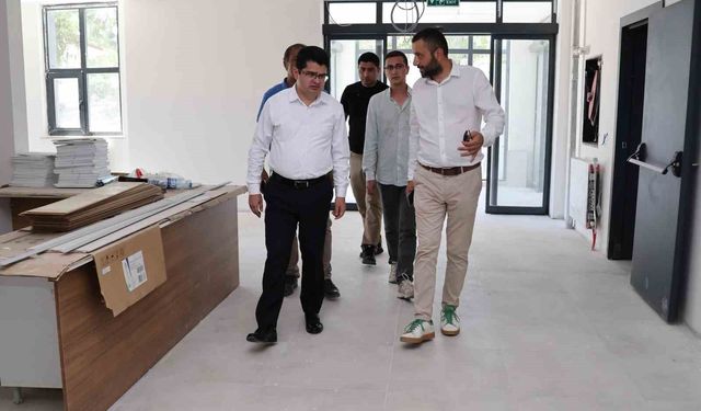 Arsuz'da sosyal hizmet merkezi ndeinşaatında çalışmalar sürüyor