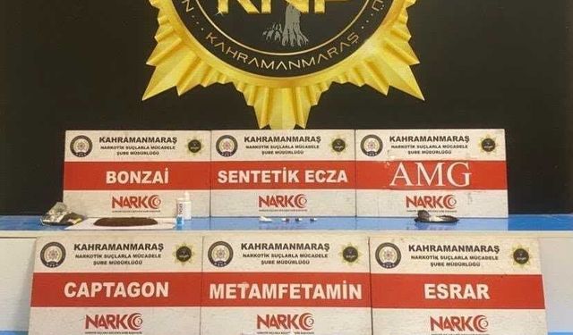 Kahramanmaraş'ta uyuşturucu operasyonu: 5 tutuklama