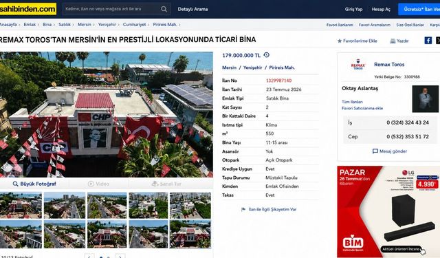 CHP Mersin'de Bina Satışı İddiası Gündem Oldu