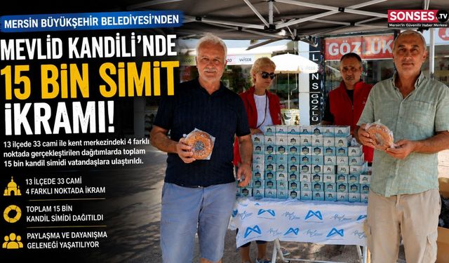 Mersin Büyükşehir'den 15 Bin Kandil Simidi İkramı