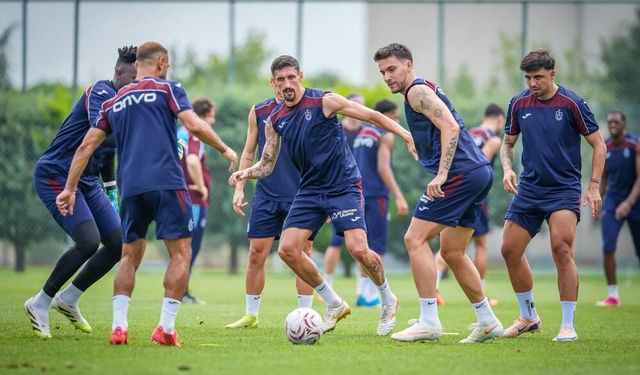 Trabzonspor'da neşeli idman