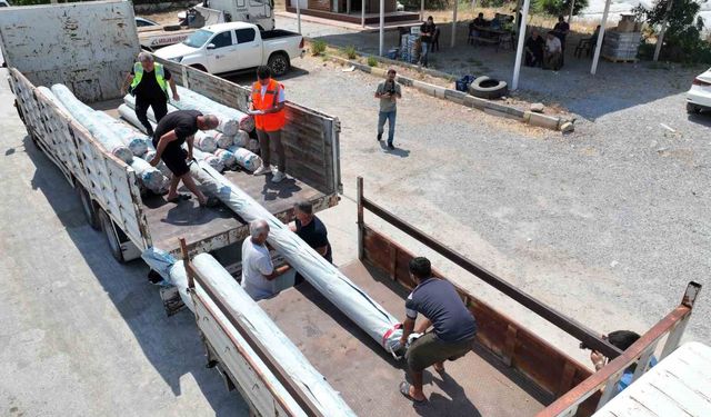 Alanya ve Gazipaşalı yangınzede üreticilere sera naylonu desteği