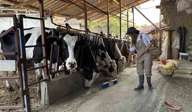 Babasının geçirdiği iş kazasıyla çiftliğin yükü omuzlarına bindi, o ise üretmekten vazgeçmedi