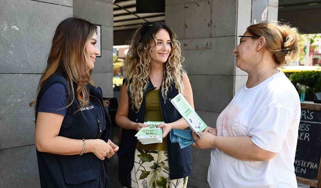 Kemer Belediyesi'nden esnafa sıfır atık bilgilendirmesi