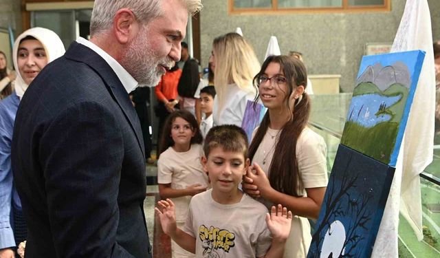 Miniklerin sanat yolculuğu sergiyle taçlandı