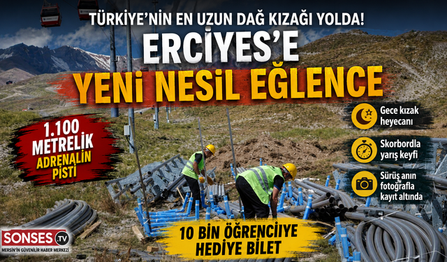 Erciyes’te 1.100 Metrelik Dağ Kızağı Başlıyor