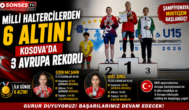 Rüzgarımız esti: Milli Haltercilerden 6 Altın!