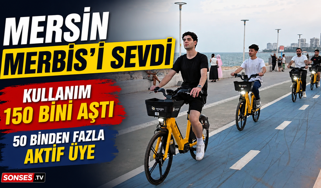 Mersin'de elektrikli bisiklet kullanımı 150 bini aştı