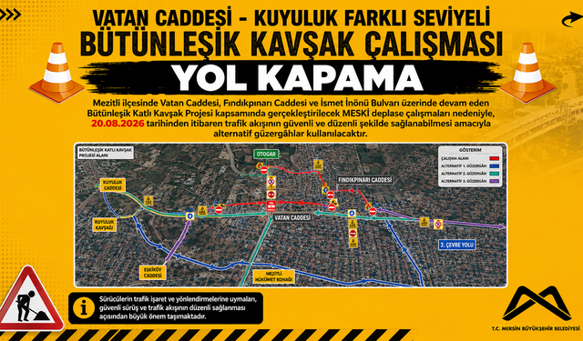 Mezitli’de Trafik Akışı Değişiyor