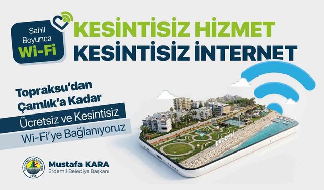 Erdemli Sahiline Wi-Fi 7 Devrimi: 7 Km Kesintisiz
