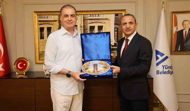 Ömer Çelik'ten Yüreğir Belediye Başkan Vekili Tarık Özünal'a ziyaret