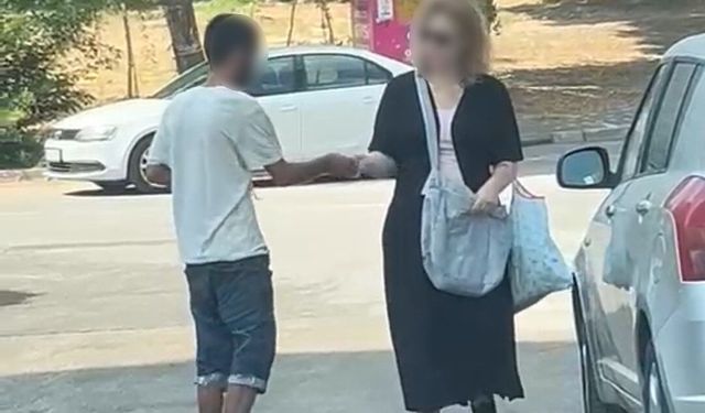 Sokakta uçucu madde kullandı, kadının yolunu kesti